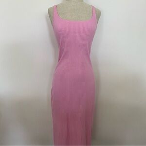 Urban Outfitters Pink Sleeveless Midi Dress
